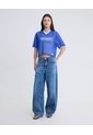 Jean Baggy Barrel Azul Medio    Para Mujer Azul Seven Seven de Seven Seven