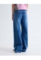 Jean Wide Leg Medio Oscuro  Para Mujer Azul Seven Seven de Seven Seven