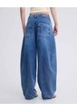 Jean Baggy Barrel Azul Medio    Para Mujer Azul Seven Seven de Seven Seven