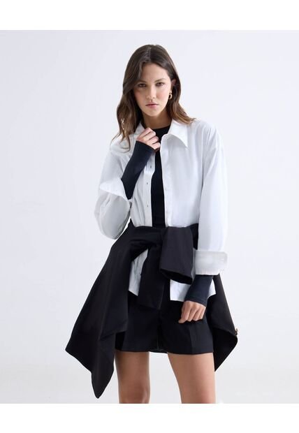 Blusa  Para Mujer Manga Larga Color Blanco Marca Seven Seven #28127451