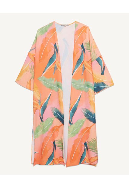 Chaqueta Para Mujer Kimono Color Naranja Marca Seven Seven #28080942