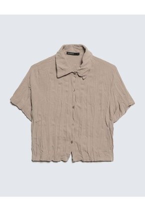 Blusa Para Mujer Manga Corta Color Avena Marca Seven Seven #28123957