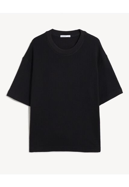 Camiseta  Para Hombre Manga Corta Cuello Redondo Color Negro Marca Seven Seven #45097664