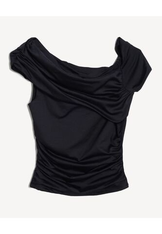 Camiseta  Para Mujer Manga Corta Moda Color Negro Marca Seven Seven #28098527 Seven Seven