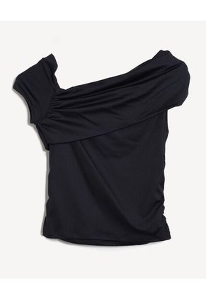 Camiseta  Para Mujer Manga Corta Moda Color Negro Marca Seven Seven #28098527