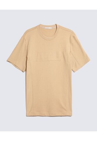 Camiseta Para Hombre Manga Corta Cuello Redondo Color Beige Marca Seven Seven #45092706 Seven Seven