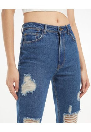 Jean Para Mujer Mom Color Azul Marca Seven Seven #28160695