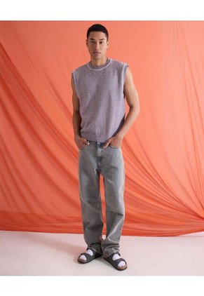 Chaleco  Para Hombre Punto Color Lila Marca Seven Seven #45250020