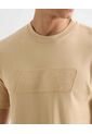 Camiseta Para Hombre Manga Corta Cuello Redondo Color Beige Marca Seven Seven #45092706 de Seven Seven