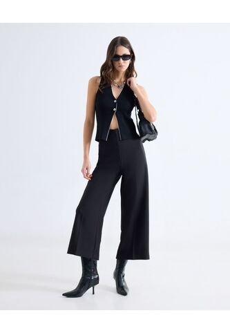 Pantalón  Para Mujer Multiusos Plano Color Negro Marca Seven Seven #28079698 Seven Seven