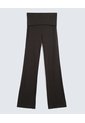 Pantalón Flare Tiro Alto  Para Mujer Gris Seven Seven de Seven Seven