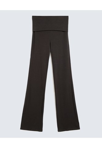 Pantalón Flare Tiro Alto  Para Mujer Gris Seven Seven Seven Seven