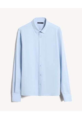 Camisa  Para Hombre Manga Larga Sin Bolsillo Cuello C Color Azul Marca Seven Seven #45017714 Seven Seven