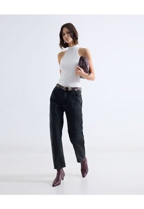 Camiseta  Para Mujer Manga Sisa Cuello Alto Color Blanco Marca Seven Seven #28096655