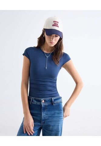Camiseta  Para Mujer Manga Corta Cuello Redondo Color Azul Marca Seven Seven #28097594 Seven Seven