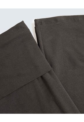 Pantalón Flare Tiro Alto  Para Mujer Gris Seven Seven