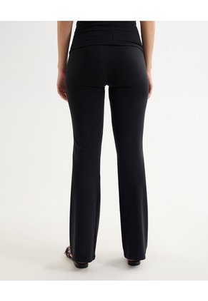 Pantalón Flare Tiro Alto  Para Mujer Gris Seven Seven