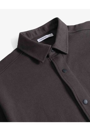 Camisa  Para Hombre Sobrecamisa Manga Corta Color Café Marca Seven Seven #45017662