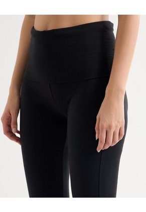 Pantalón Flare Tiro Alto  Para Mujer Gris Seven Seven