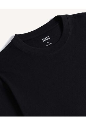 Camiseta  Para Hombre Manga Corta Cuello Redondo Color Negro Marca Seven Seven #45097677