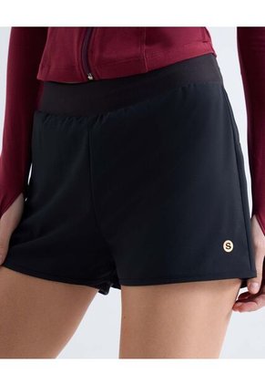 Short  Para Mujer Multiusos Plano Color Negro Marca Seven Seven #28191124