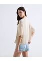 Blusa  Para Mujer Manga Corta Color Crema Marca Seven Seven #28127537 de Seven Seven