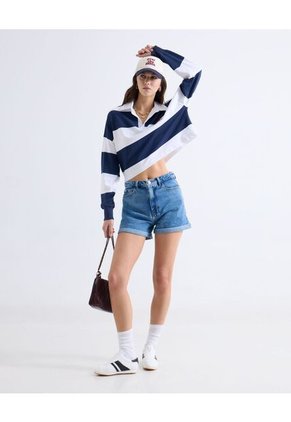 Short Para Mujer Mom Color Azul Marca Seven Seven #28197435