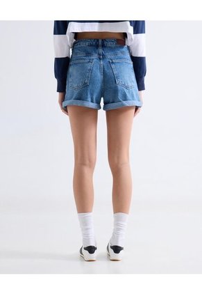 Short Para Mujer Mom Color Azul Marca Seven Seven #28197435