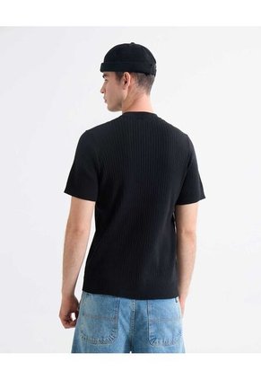 Camiseta Para Hombre Manga Corta Cuello Redondo Color Negro Marca Seven Seven #45092692