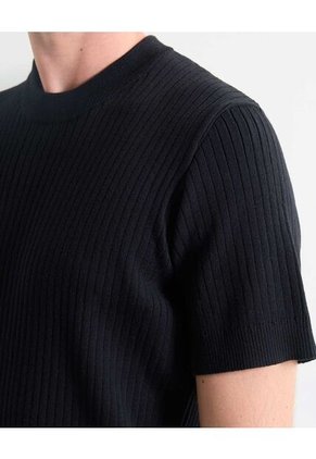 Camiseta Para Hombre Manga Corta Cuello Redondo Color Negro Marca Seven Seven #45092692