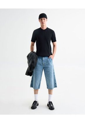 Camiseta Para Hombre Manga Corta Cuello Redondo Color Negro Marca Seven Seven #45092692