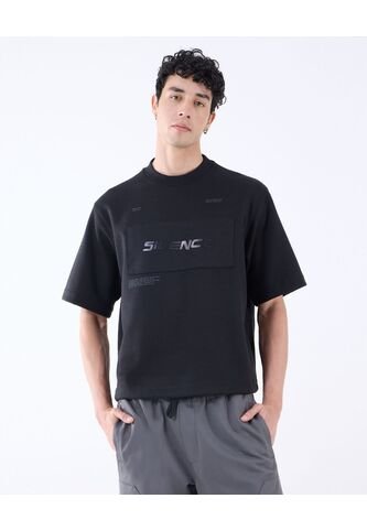 Camiseta Para Hombre Manga Corta Color Negro Marca Seven Seven #45092614 Seven Seven