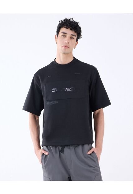 Camiseta Para Hombre Manga Corta Color Negro Marca Seven Seven #45092614