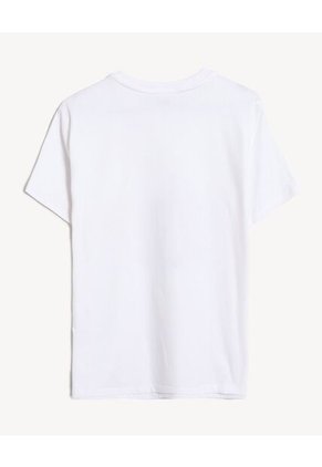 Camiseta  Para Mujer Manga Corta Cuello Redondo Color Marfil Marca Seven Seven #28097549