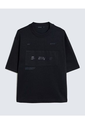 Camiseta Para Hombre Manga Corta Color Negro Marca Seven Seven #45092614