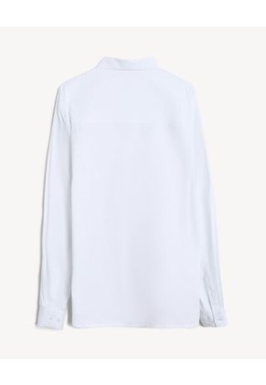 Camisa  Para Hombre Manga Larga Sin Bolsillo Cuello C Color Marfil Marca Seven Seven #45017712