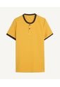 Polo Cuello Tejido Sin Bolsillo Hombre Seven Poliéster Amarillo 45110702-1252 de Seven Seven
