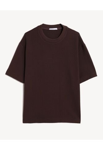 Camiseta  Para Hombre Manga Corta Cuello Redondo Color Café Marca Seven Seven #45097664 Seven Seven