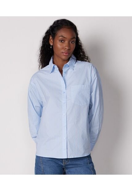 Blusa Para Mujer Manga Larga Color Azul  Marca Seven Seven #28123773