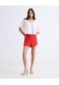 Short  Para Mujer Multiusos Plano Color Rojo Marca Seven Seven #28191154 de Seven Seven