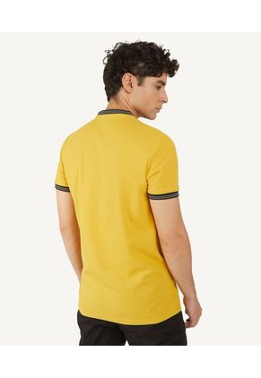 Polo Cuello Tejido Sin Bolsillo Hombre Seven Poliéster Amarillo 45110702-1252