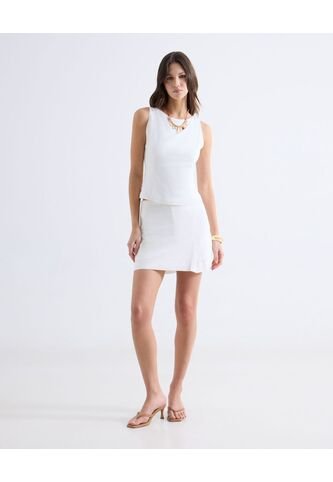 Short  Para Mujer Multiusos Plano Color Blanco Marca Seven Seven #28198290 Seven Seven