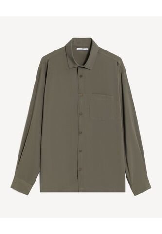 Camisa  Para Hombre Manga Larga Con Bolsillo Cuello C Color Verde Marca Seven Seven #45018236 Seven Seven