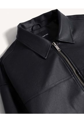 Chaqueta  Para Hombre Pu Color Negro Marca Seven Seven #45080521