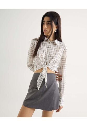 Blusa Para Mujer Manga Larga Color Crudo Marca Seven Seven #28124024 Seven Seven