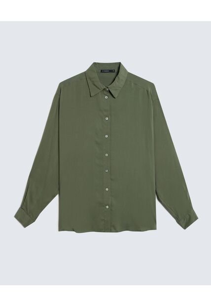 Blusa Para Mujer Manga Larga Color Verde Oscuro Marca Seven Seven #28123979