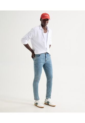 Jean Para Hombre Skinny Color Azul Medio Marca Seven Seven #45160599 Seven Seven