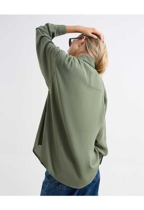 Blusa Para Mujer Manga Larga Color Verde Oscuro Marca Seven Seven #28123979