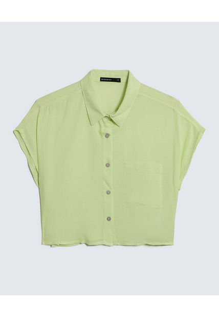 Blusa Para Mujer Manga Corta Color Verde Claro Marca Seven Seven #28123977