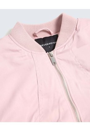 Chaqueta Corta Tipo Bomber  Para Mujer Rosado Seven Seven